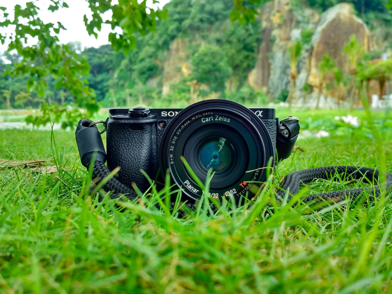 Sony camera ready for an outdoor shoot